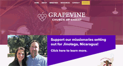 Desktop Screenshot of grapevinechurch.com