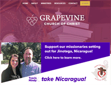 Tablet Screenshot of grapevinechurch.com